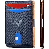 BULLIANT Slim Wallet Men, Leather Wallet Front Pocket Card Holders for Gift Men 3"X4.3"