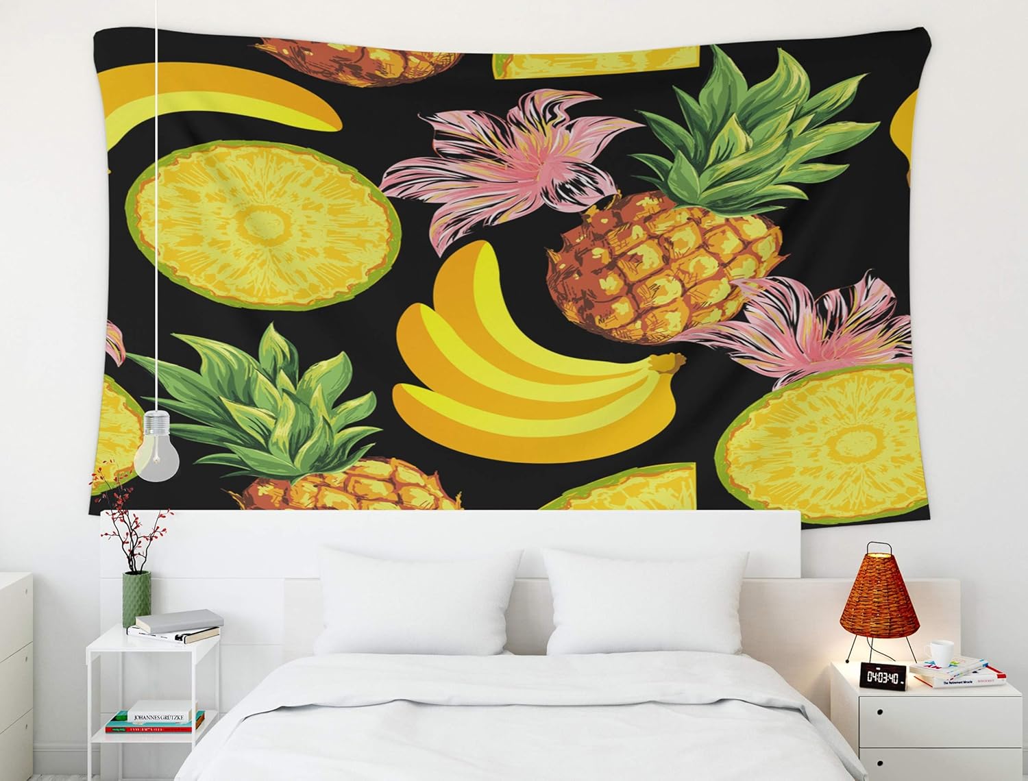Tapestry for Men,Watercolor Pineapple Vector,Tapestry
