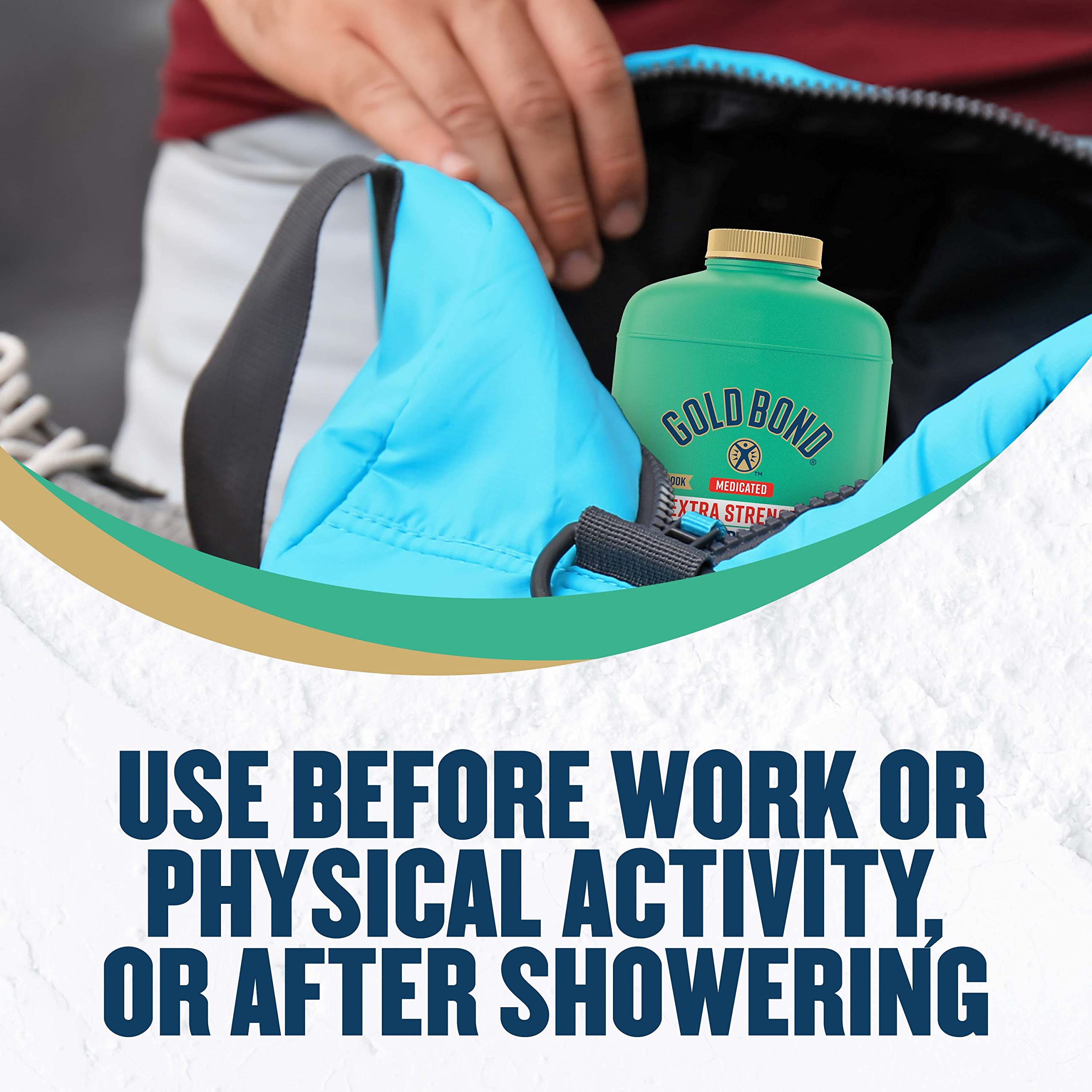 Gold Bond Medicated Talc-Free Extra Strength Body Powder, 10 oz., for Cooling, Absorbing Itch Relief (Pack of 2)