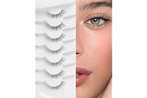 UKRIZI Natural Lashes Natural Eyelashes Short Eyelashes Natural Look False Eyelashes Wispy Eye Lashes 10mm Small Lashes Fake Lashes K50