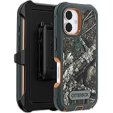 OtterBox iPhone 16 (Only) - Defender Series MagSafe Case - Realtree APX (Camo) - Holster Clip Included - Built-in Magnets - Screenless - Rugged & Durable - with Port Protection - Non-Retail Packaging