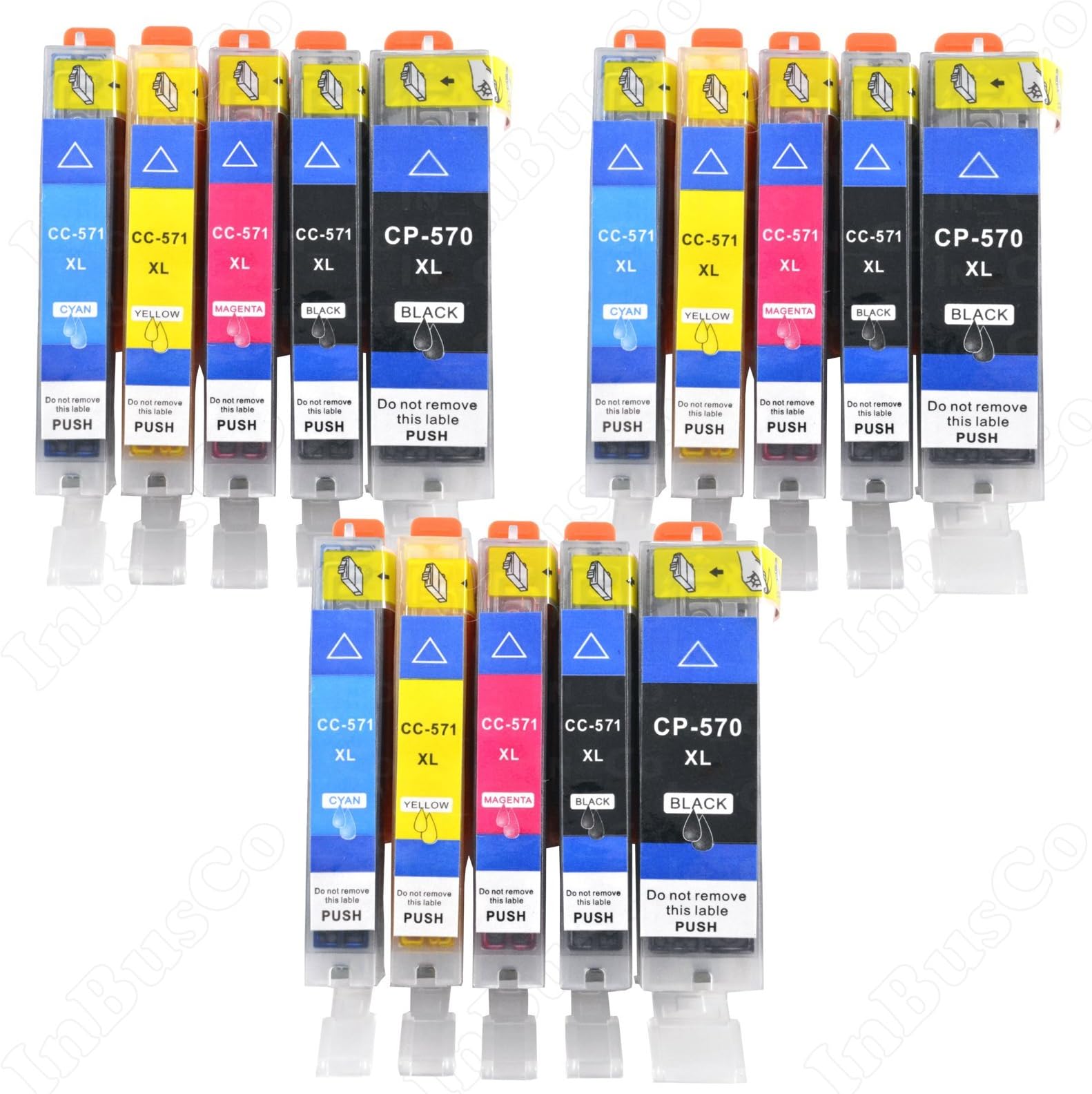 VKD 15 x printer ink cartridge for Canon PIXMA TS 5055 6050 8050 MG5750 6850 7750 XL