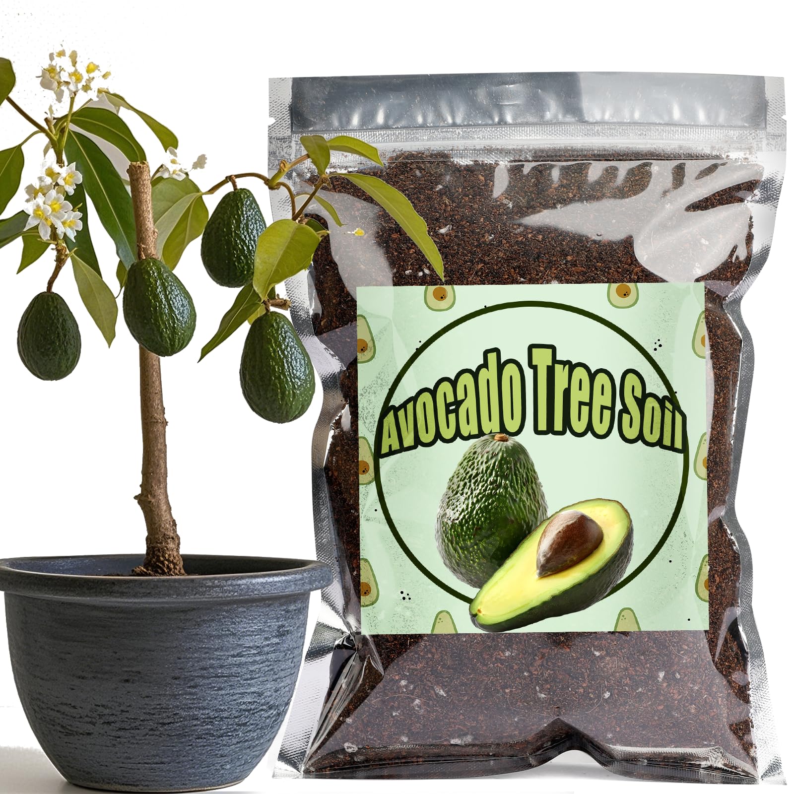 Organic Avocado Tree Potting Soil Mix 4L, Enhance Growth and Transplant Success for Avocado Plants