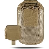 Tactical Mesh Dump Pouch Molle Foldable Mag Recovery Drop Pouch | Reinforced stitching, quick drawstring , roll-up compact , breathable mesh, fits 1.5&ndash;2.25" belts, multi outdoor usage