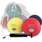 Champion Sports RSPG7SET Playground Ball Set: Six 7 Inch Rhino Skin Soft Inflatable Balls Includes Storage Bag and Pump