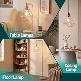 Giggi Rose Gold Cage Ceiling Light Shade Pendant Fitting view 8