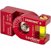 LEVTECH&reg;, The PRO&rsquo;s CHOICE&reg;, XTREME&reg; 8 Magnetic Torpedo Level | KWIK KLIK&reg; to 8 Angles (0&deg;,15&deg;,22.5&deg;,30&deg;,45&deg;,60&deg;,75&deg;,90&deg;) | 6 Rare Earth V-Groove Magnets | Replaceable Vial |Only 2.5"x1.25x0.75"@3.5oz