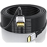Soonsoonic 4K HDMI Cable 50Ft | High Speed HDMI 2.0 Cable & 4K@60Hz 2K 1080P 3D ARC Ethernet HDMI Cord | for UHD TV Monitor L