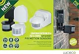 Luceco LGIP44WSB-01 LED Tilt and Swivel PIR Wall Light Black 180° view 4