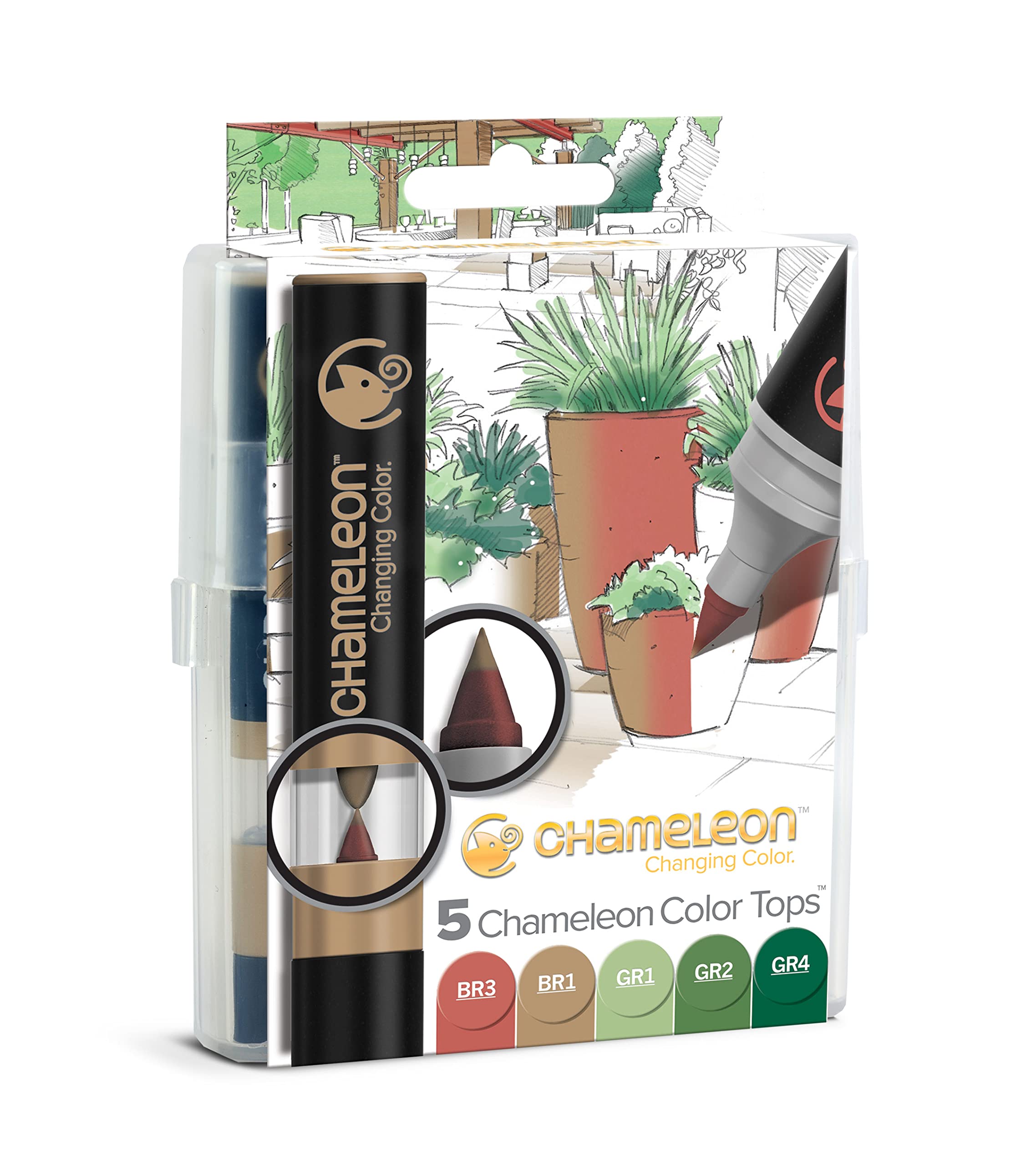 Chameleon Color Tops Nature Tones - Set of 5