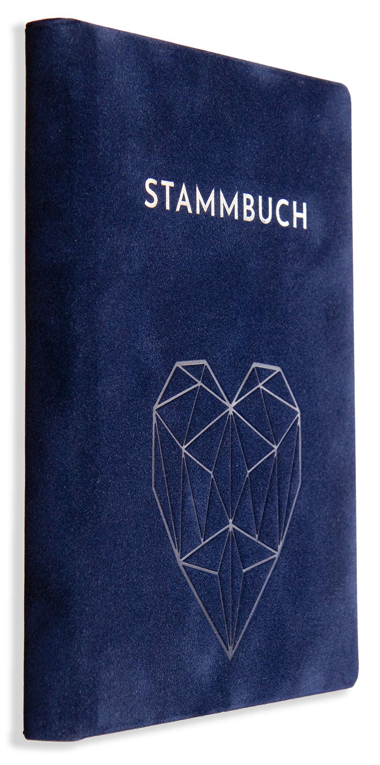 The Family Family Register – Decu – My Family Book, books, Dark Blue, Velours, Gold and Technology, Spine Bar