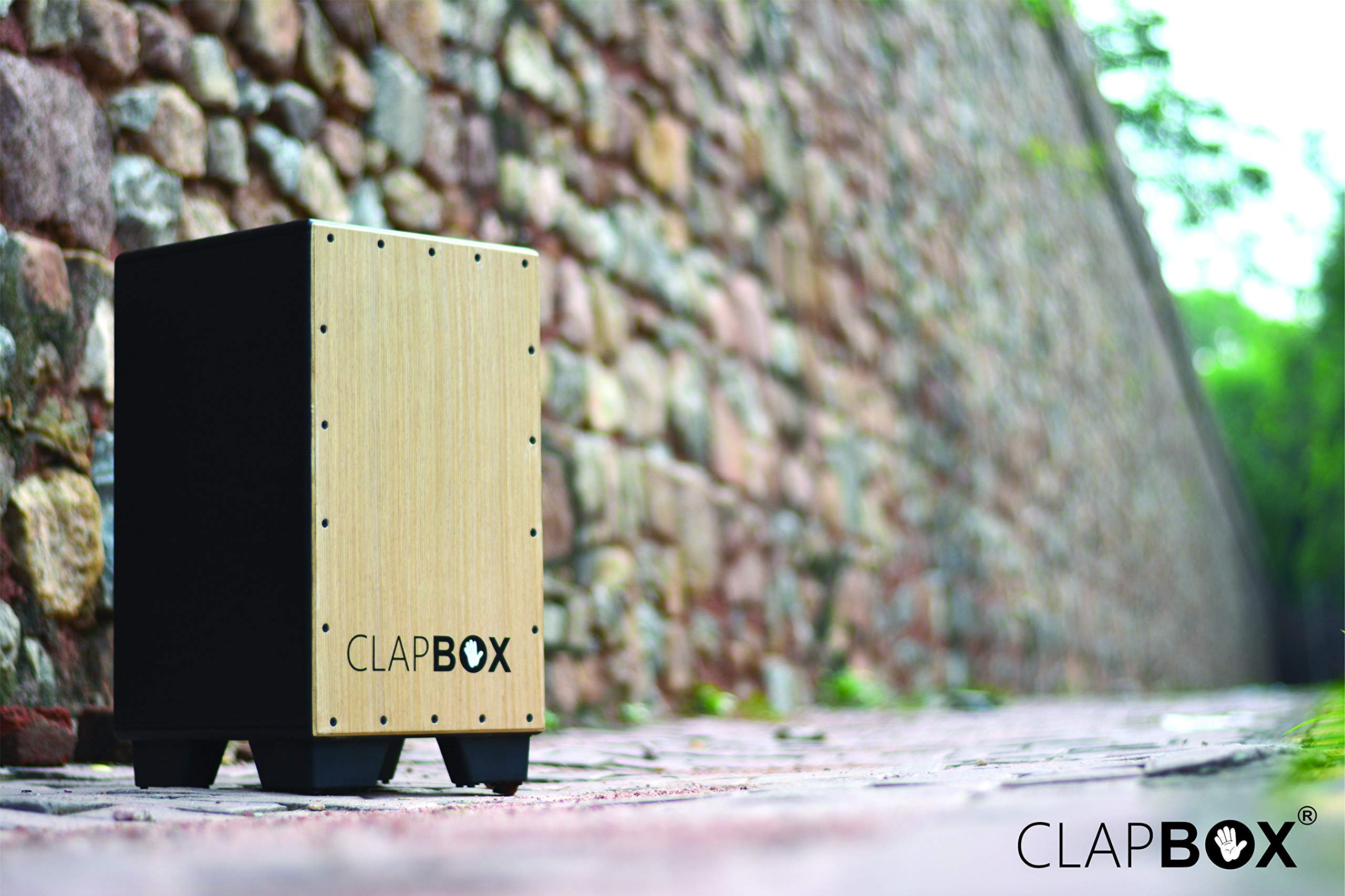 Clapbox Cajon CB11 Black, Oak Wood (H50 W30 L30) 3 Internal