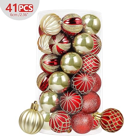 30 Weihnachtskugeln  6 cm Christbaumschmuck Baumschmuck Weihnachtsbaumkugeln