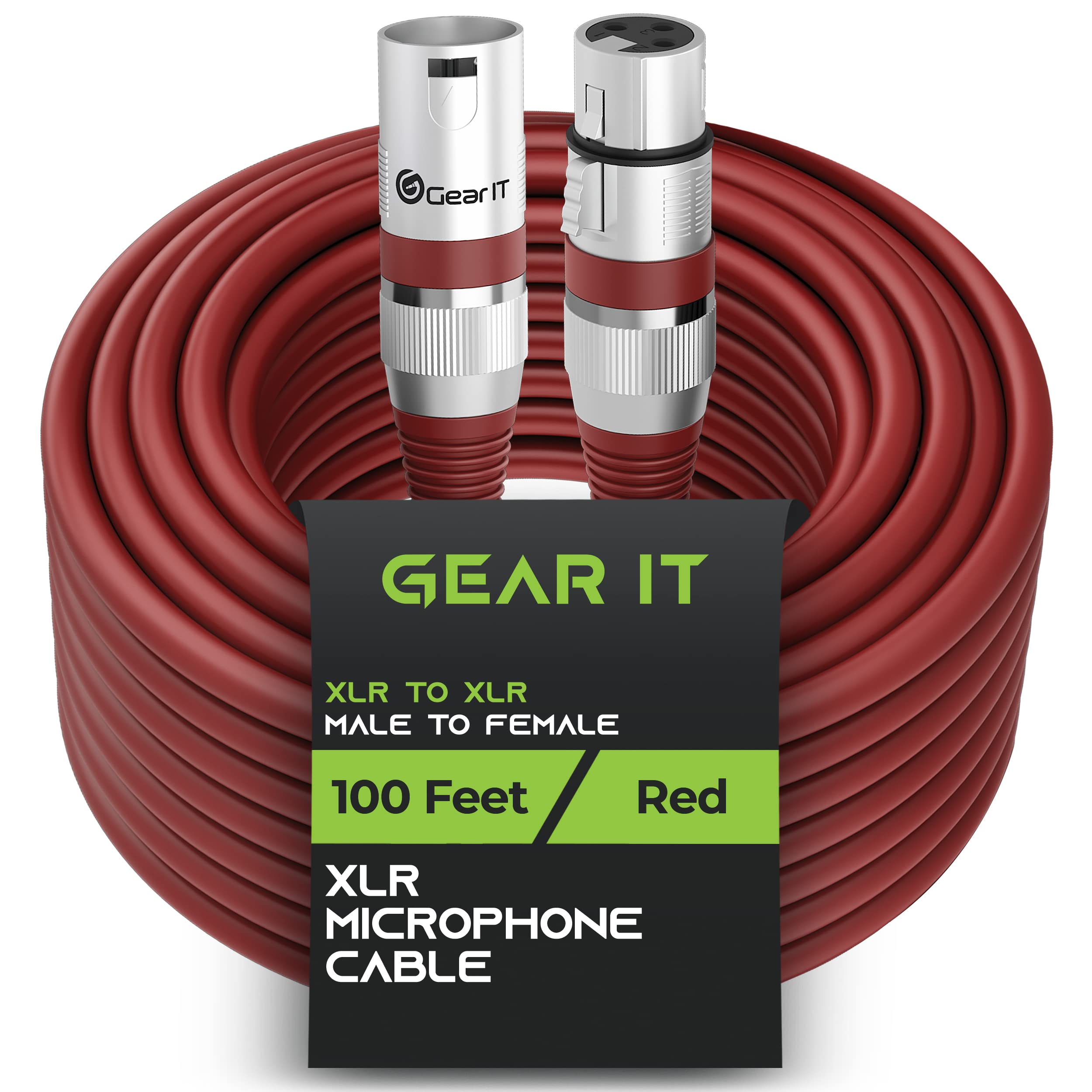 GEARit XLR Male to Female Microphone Cable