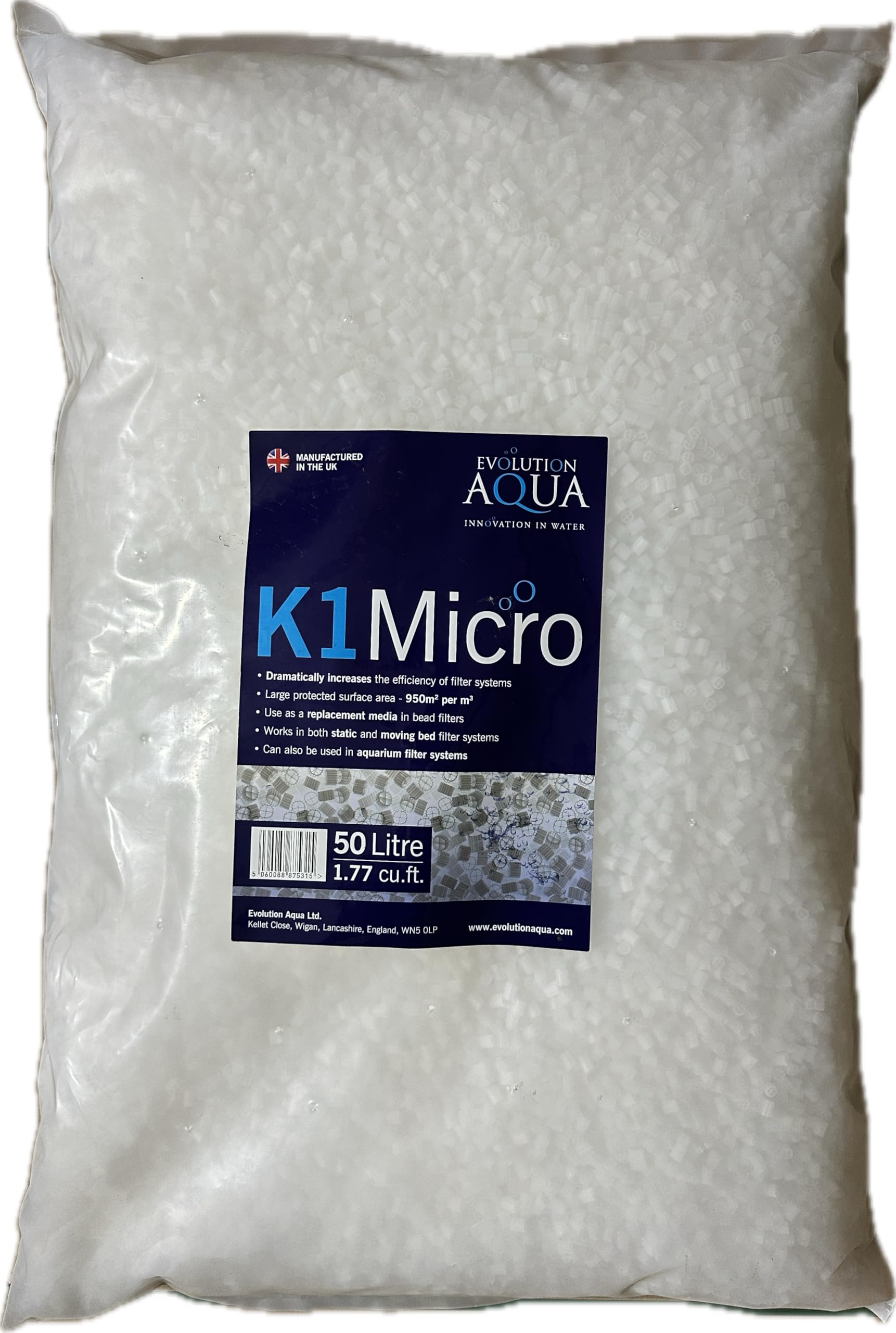 Evolution Aqua K1 Micro Media 50 Litres