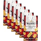 Walker's Shortbread Mini Fingers, Pure Butter Shortbread Cookies, 4.4 Oz (Pack of 6)