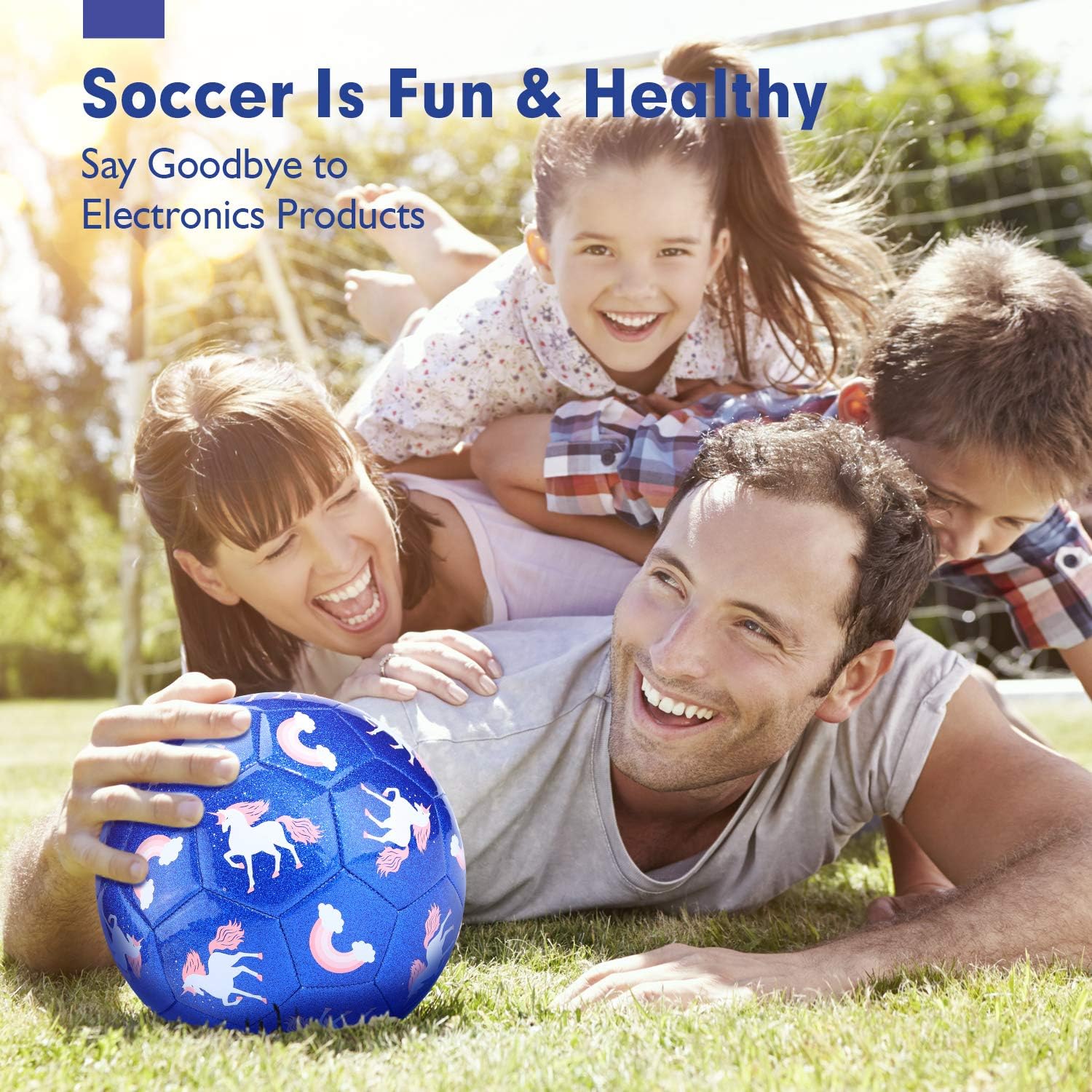 Hahaland Kids Soccer Ball Size 3 Glitter Effect with Pump, Kids Outdoor Toys Toddler Toys Age 2-4, Toddler Girl Toys for 3 Year Old Girls Gifts Toys for 4 Year Old Girls Toys for 5 Year Old Girls Boys: Sports & Outdoors
