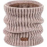 MSDC Winter Scarf for Women Neck Gaiter Warmer Chenille Fleece Face Mask Covering for Cold Weather Gifts