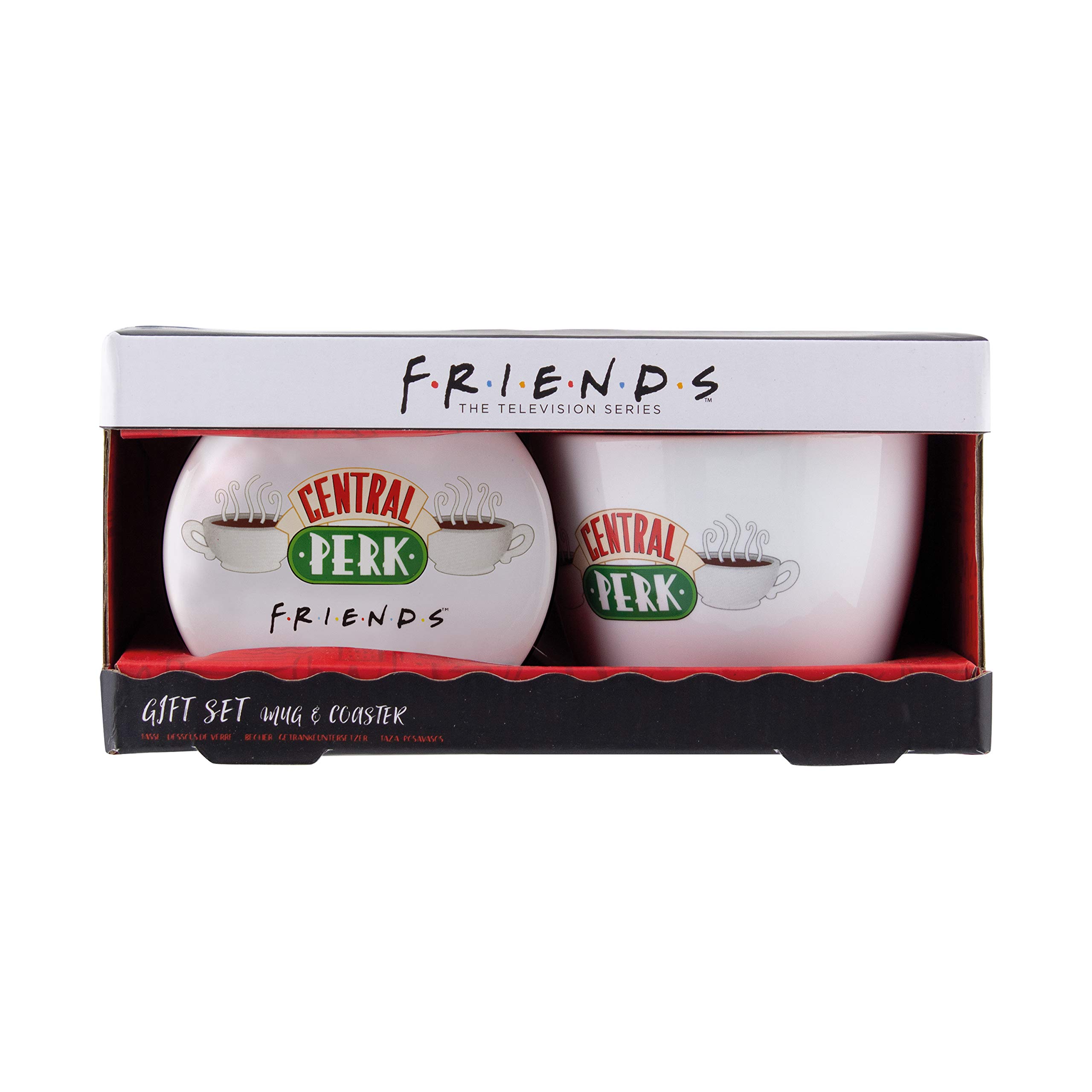 Paladone Central Perk Mug and Coaster Set - Officially Licensed Merchandise