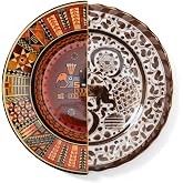 SELETTI Hybrid Plate, 10.6 inches (27 cm), MITLA Stylish, Hybrid Tableware, Western, Eastern Floral Pattern, Round, Modern, Durable, Pasta, Curry Cooking