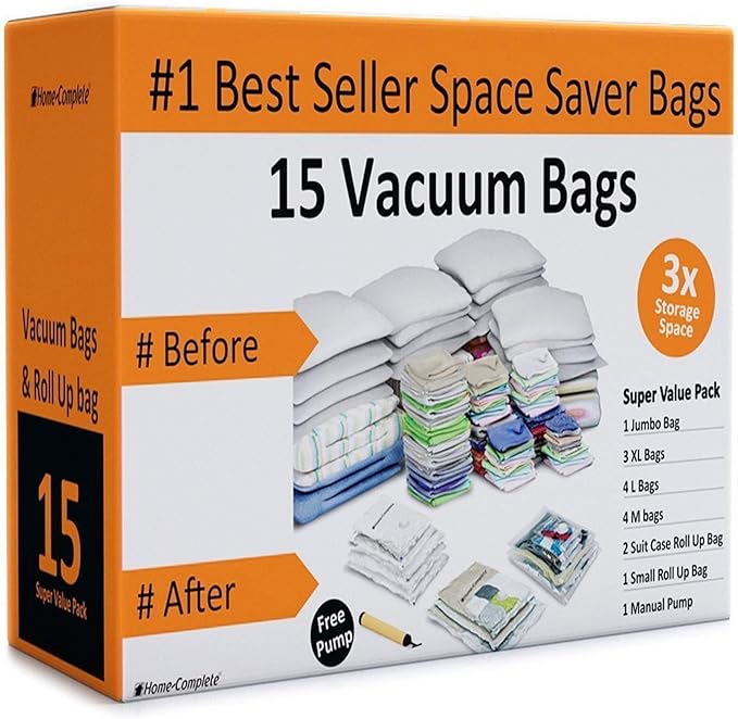 Vacuum Storage Bags 15 Multi Size Space