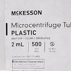 McKesson Microcentrifuge Tubes with Snap Cap