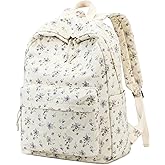 BTOOP School Backpack for Teens Large Corduroy Bookbag Lightweight 15.6 inch Laptop Bag for Girls Women Casual High School College