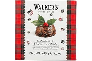 WALKERS Walker’s Luxury Rich Fruit Pudding, 7 oz, Includes 1 Plum Pudding