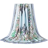 tagotry Double-Sided Luxury Silk-Touch Scarf - 35" Large Square Lightweight Headscarf – Women’s Hair Wraps-With Gift Packed