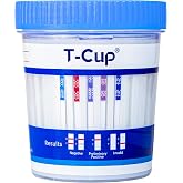 Prime Screen-5 Panel Multi Drug Urine Test Compact Cup (AMP,COC,mAMP/MET,OPI,THC) T-Cup -[10 Pack]-TDOA-254