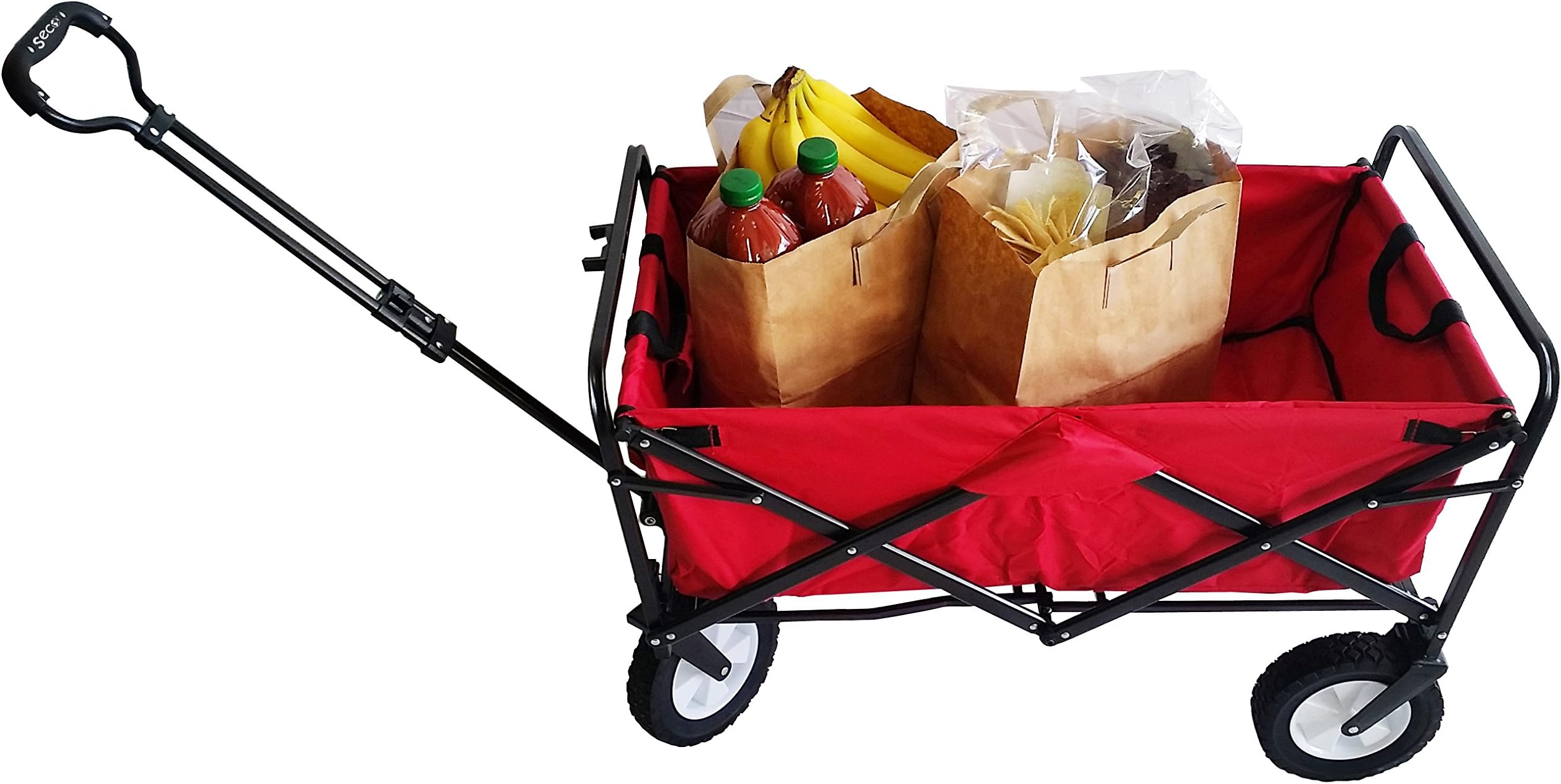 SSECO YZ8037 SECO Heavy Duty Folding Utility Wagon Garden Cart