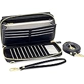 Peacocktion Womens Crossbody Wristlet Wallets with Cell Phone Pocket RFID Vegan Leather Cross Body Purses Travel