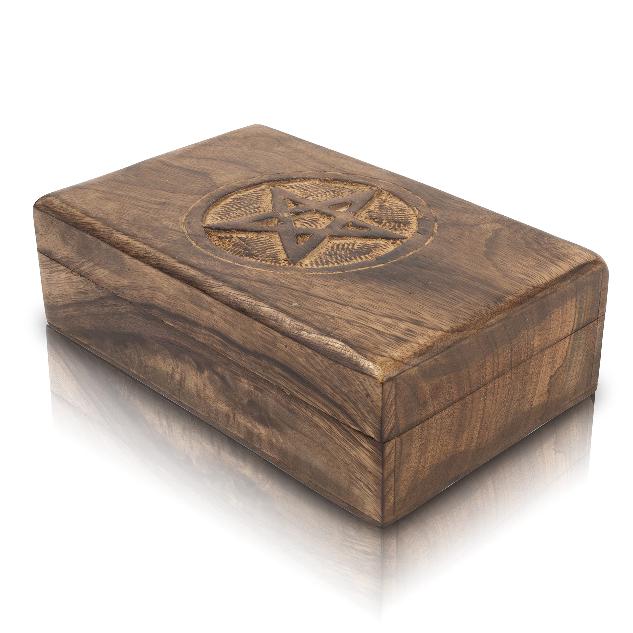 Great Birthday Gift Ideas Handmade Decorative Wooden Jewelry Keepsake Box Jewelry Organizer Treasure Chest Trinket Holder Watch Storage Lock Box 20 x 12 cms Housewarming Gift Ideas Men Women