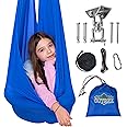 OUTREE Sensory Swing for Kids with 360° Swivel Hanger, Indoor Therapy Swing Great for Autism, ADHD, Sensory Processing Disord