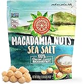 Hawaiian Macadamia Nut Company Dry Roasted Macadamia Nuts with Sea Salt 24 Oz, Source of Fiber, Gluten-Free and Certified Non-GMO, Premium Quality, Crunchy and Delicious