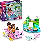 LEGO Friends Axolotl Adventure Boat Building Toy for Girls & Boys - Pretend Play Set for Kids, Ages 5+ - W/Leo Minidoll, Alba