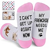 HAPPYPOP Funny Dog Lover Gifts - Pug Bulldog Socks, Retriever Lovers Christmas Gifts