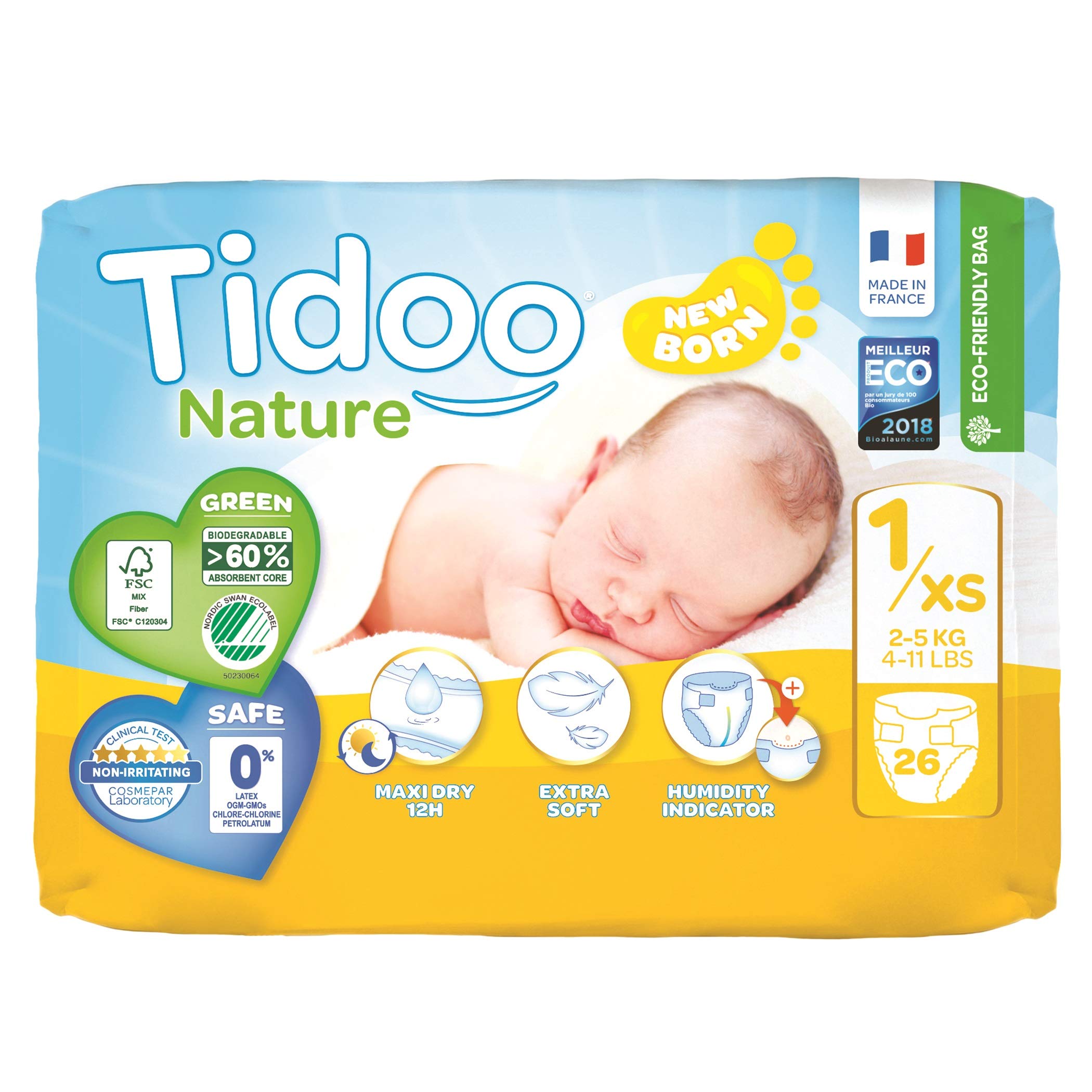 Tidoo 503785 – Eco frald, 1xs, 2 5 kg, Newborn, Unisex