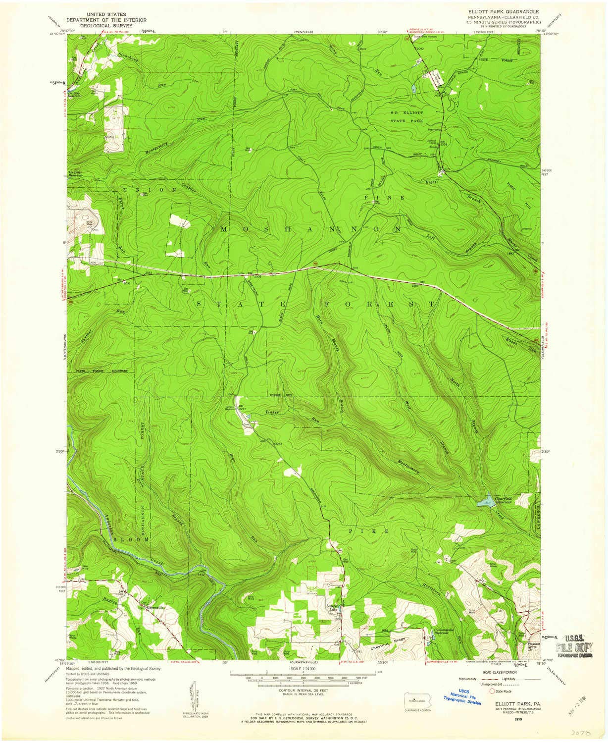 Amazon Com Yellowmaps Elliott Park Pa Topo Map 1 24000 Scale