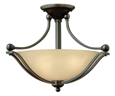 Hinkley 4651ob Traditional Two Light Semi Flush Mount From Bolla