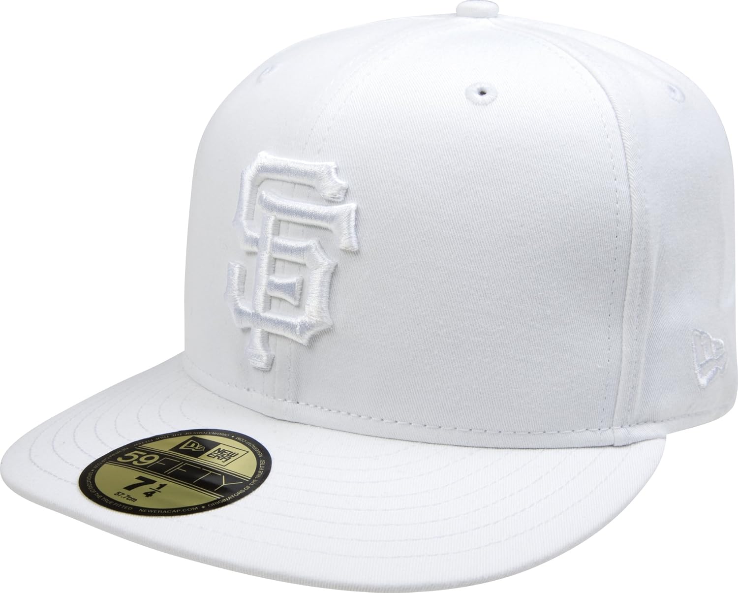MLB San Francisco Giants White on White 59FIFTY Fitted Cap