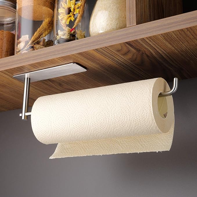 KEGII Küchenrollenhalter Ohne Bohren Küchenpapierhalter unter