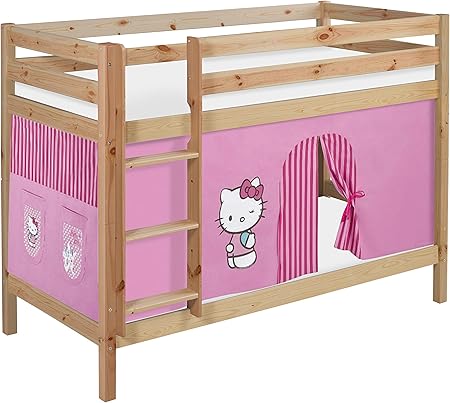 Pour Lit Mezzanine Et Lit Superpose Tunnel Hello Kitty Rose Lits Jeux Et Jouets