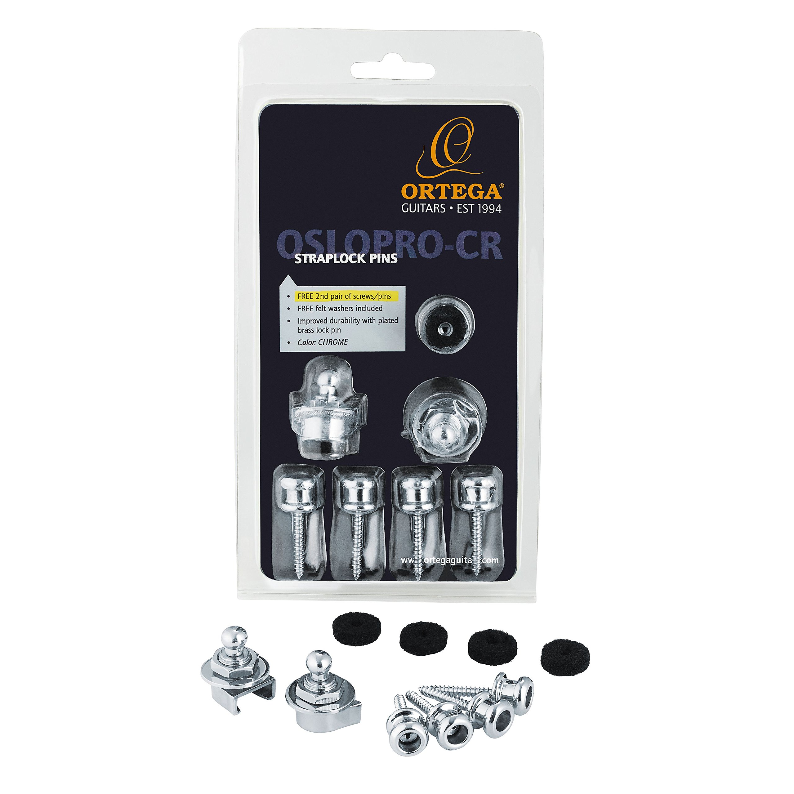 Ortega Guitars Strap Locks OSLOPRO-CR