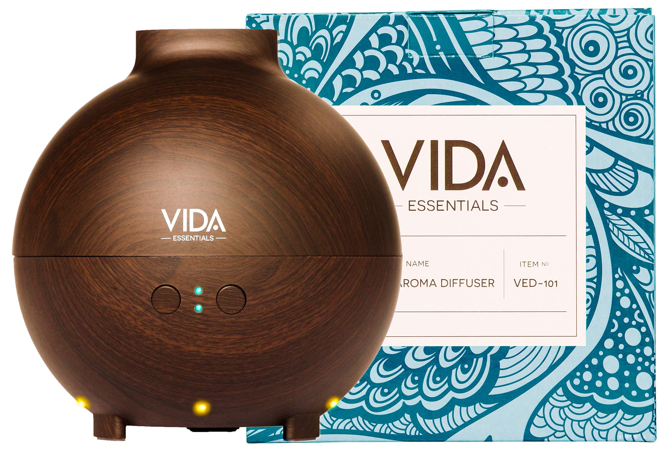 Extra Large Essential Oil Diffuser Holds a Big 20 FL OZ / 600 ml. Lasts All Night, Very Quiet. Mist Humidifier Aromatherapy Machine for Office Home Bedroom Study Yoga Spa (Dark Brown). ?