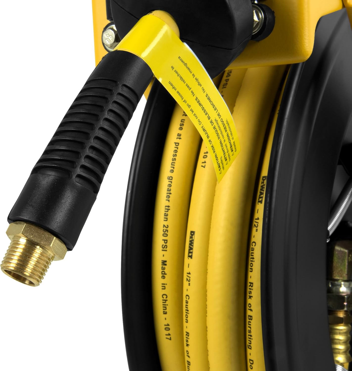 DeWalt DXCM024-0344 Double Arm Hose Reel with 1/2” x 50’ Premium Rubber Hose - - 