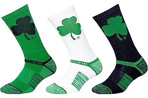 Strideline NCAA Crew Socks | Quad-Ply Yarn Padding, Direct Compression and Zoned Cushioning - (Medium-Large, 3 Pack)