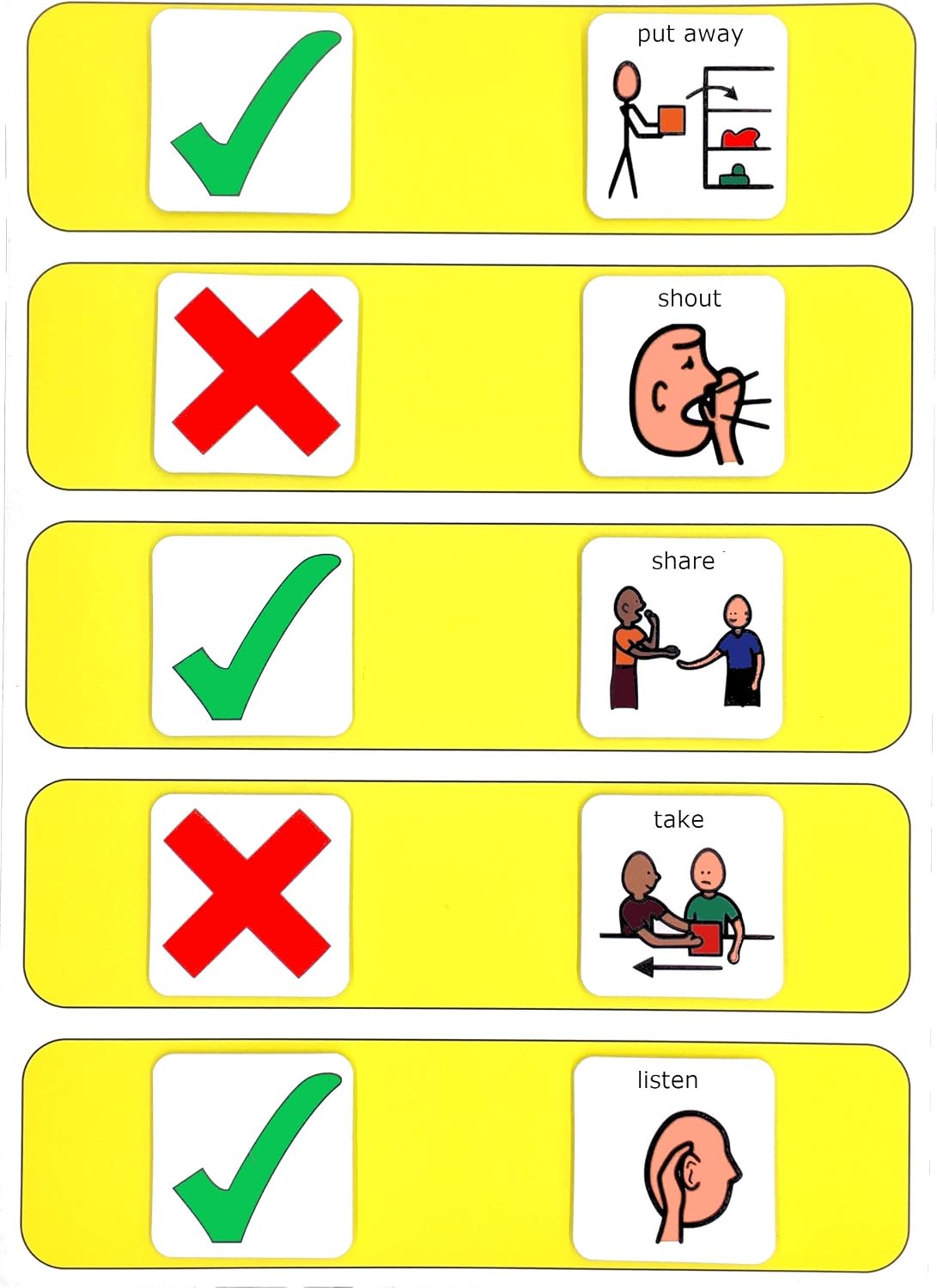 Visual Interactive Behaviour Board, Behaviour Management Visual Symbol Board (for ADHD ASD, Autism, Kids, Children - Image 3