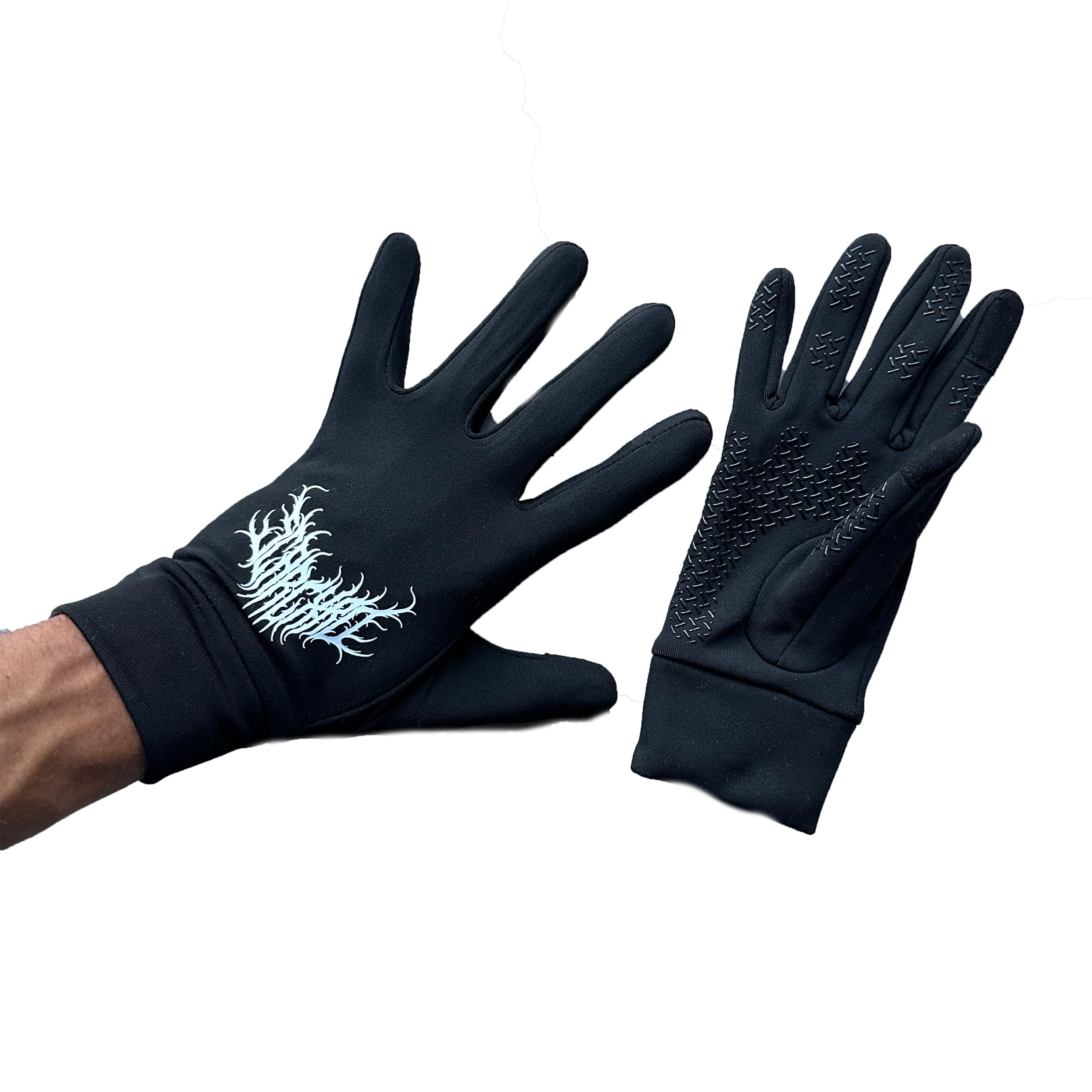 LXRD SUPPLY SCARLXRD Metal Collection Black Gloves (Large)