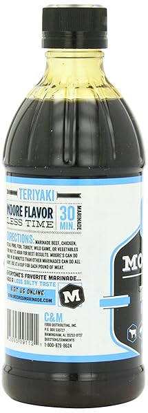 MOORE’S MARINADE, TERIYAKI, 16-OUNCES (PACK OF6)